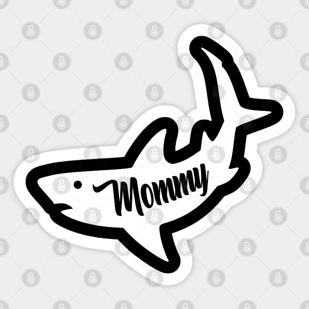 Mommy Shark Sticker by Luna Illustration